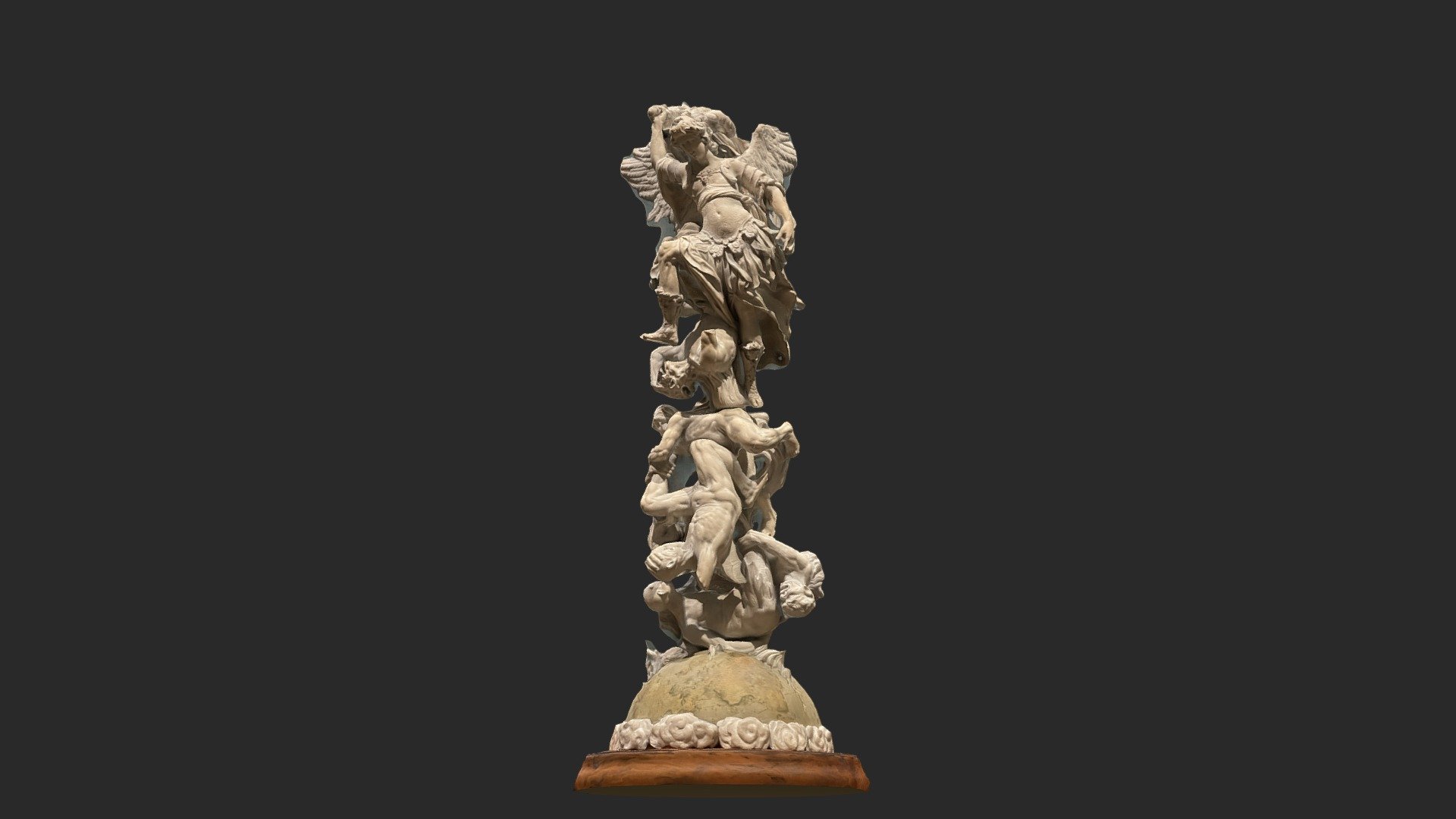 The Fall of the Rebel Angels statue 3d model