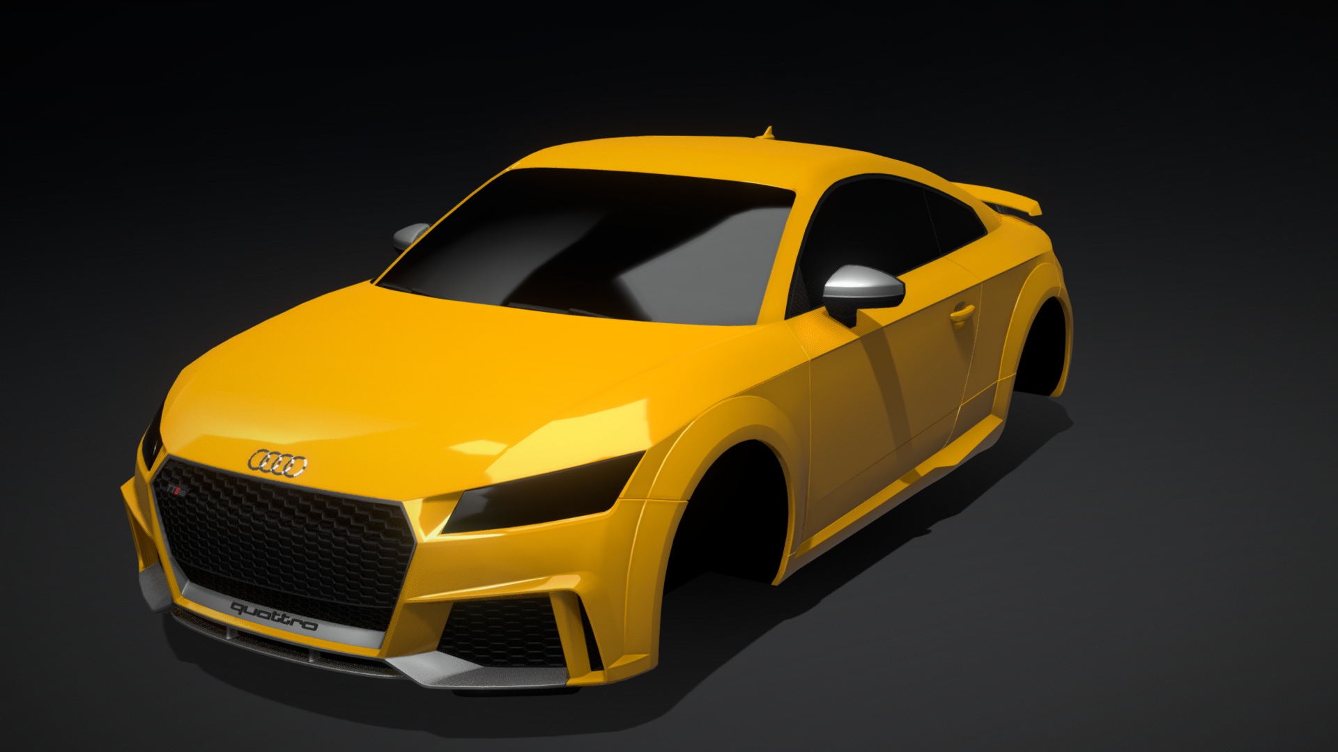 Audi TT RS 2016 coupe 3d model