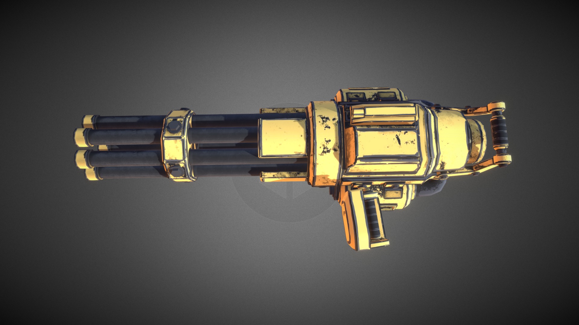 Minigun Zombie Conspiracy 3d model