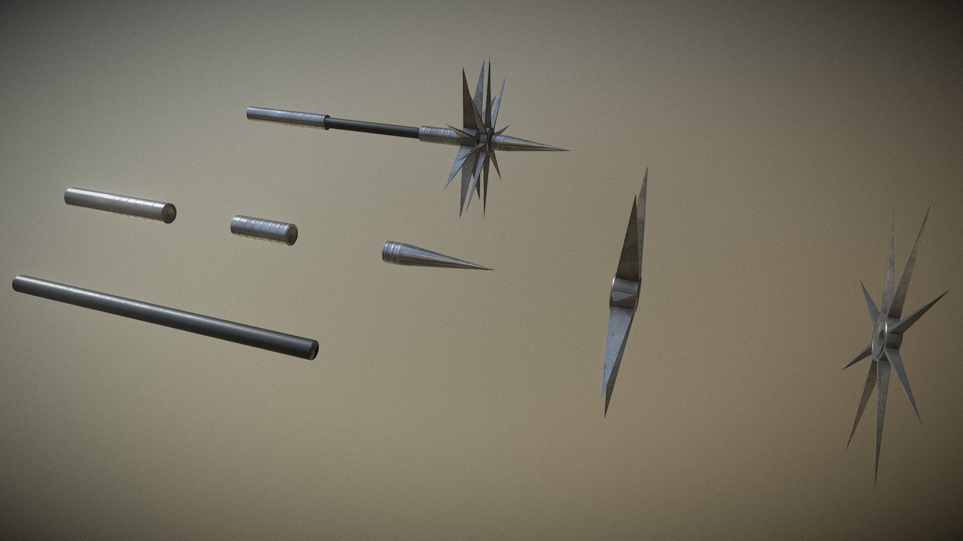 Wheel/Weapon 3d model