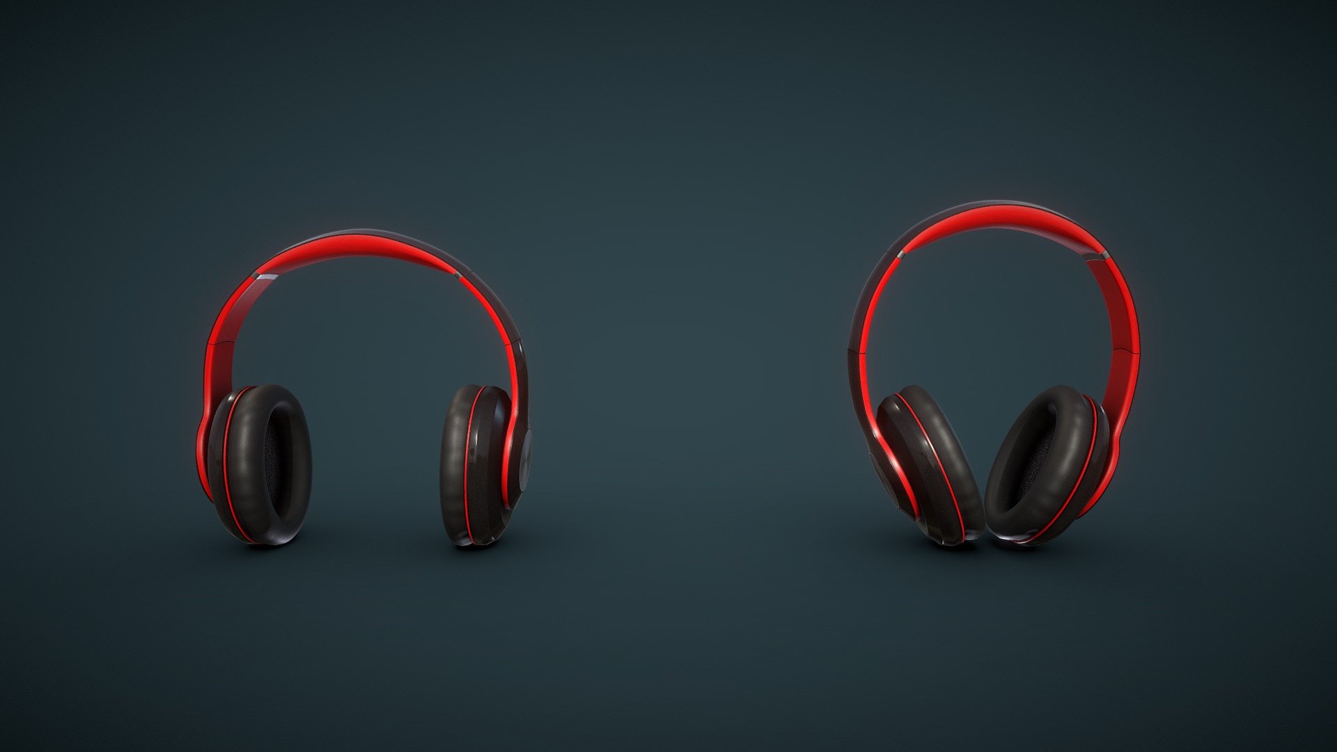 Wireless Headphones 3d model