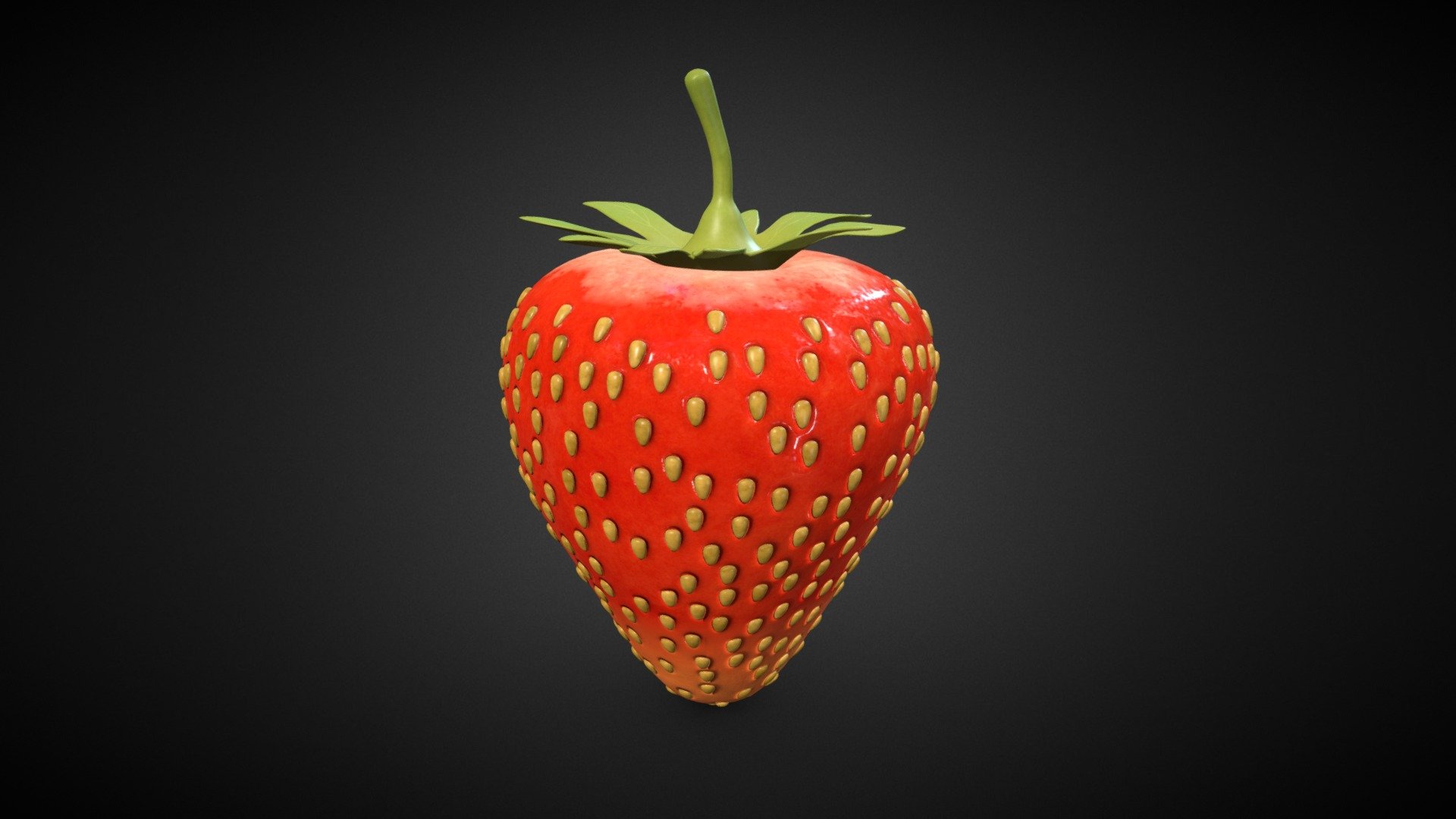 Stylized Strawberry 3d model