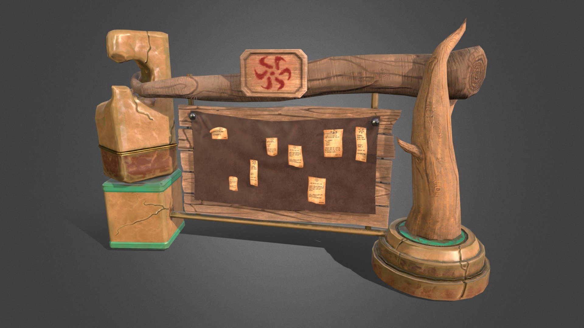 Quest Board | PrimeshotStudios 3d model