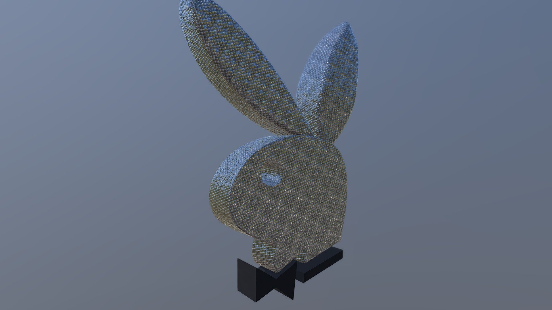 Diamond playboy logo 3d model