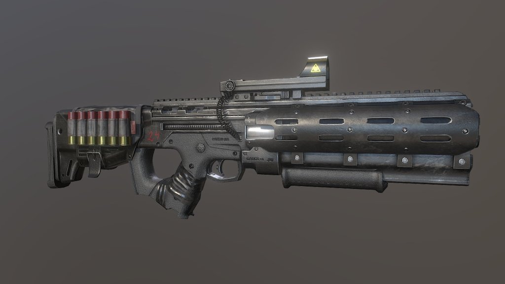 Shotgun 3d model