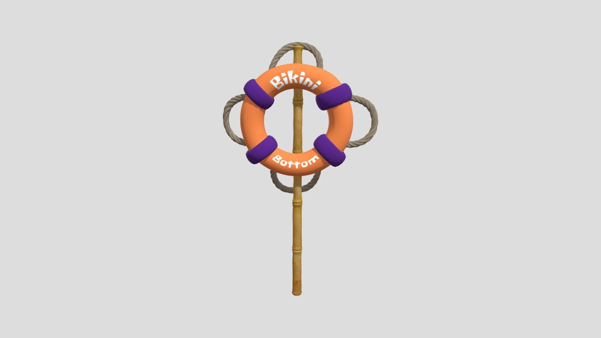 Bikini Bottom Sign 3d model