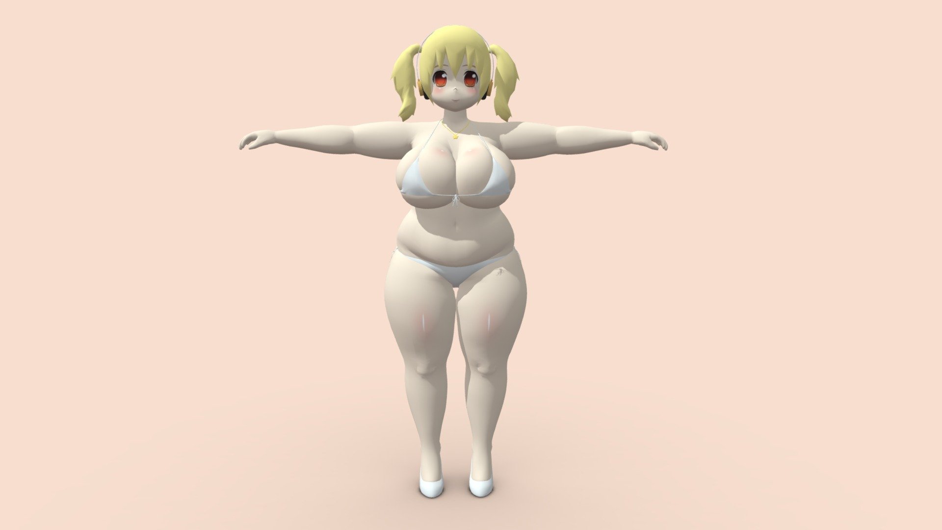 Super Pochaco Swimsuit 3d model