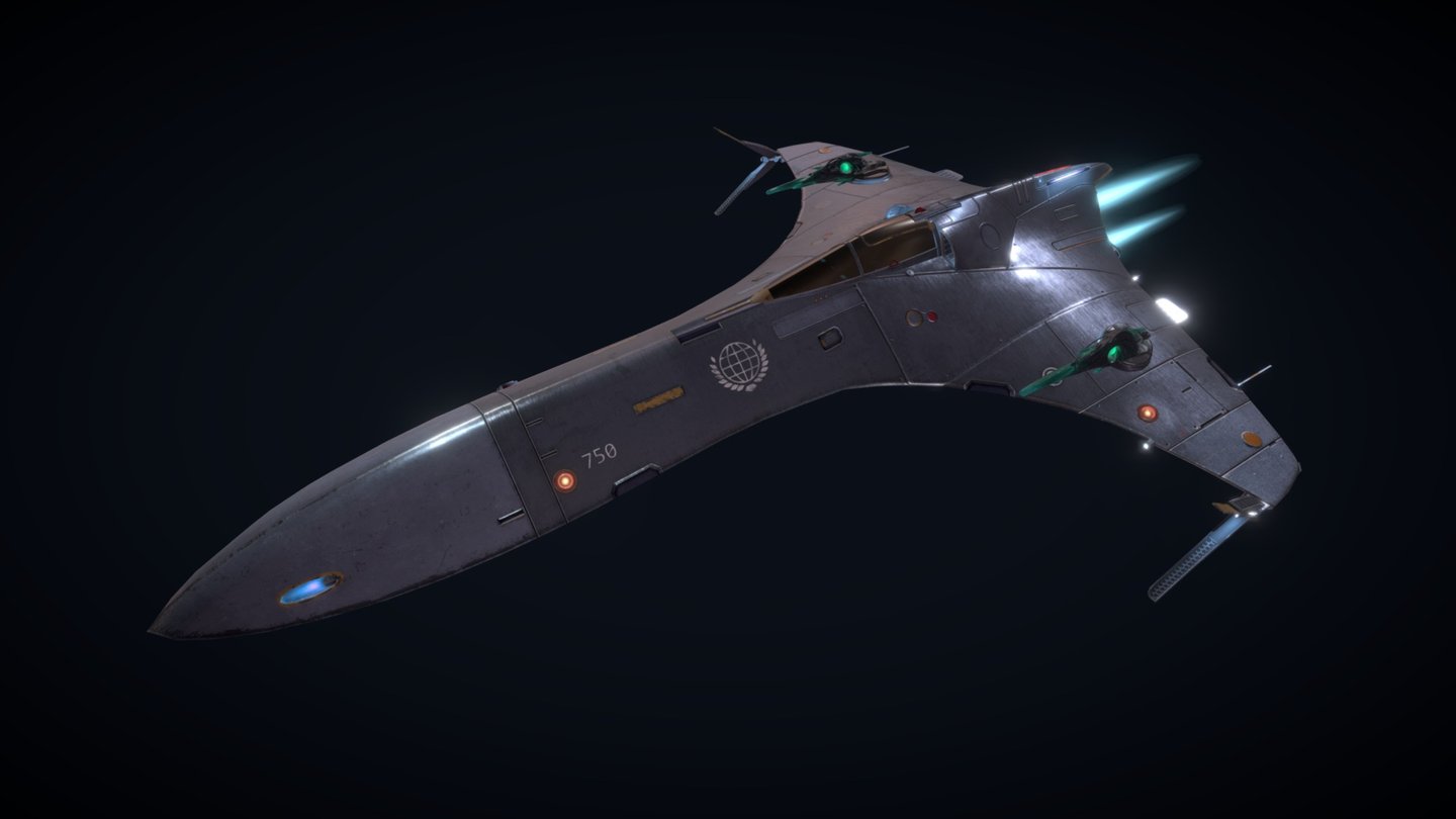 Federation Interceptor Nightingale 3d model