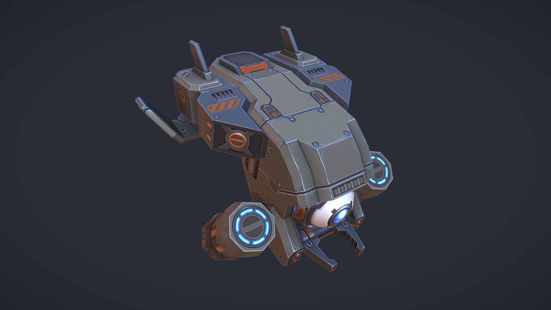 Courier 3d model