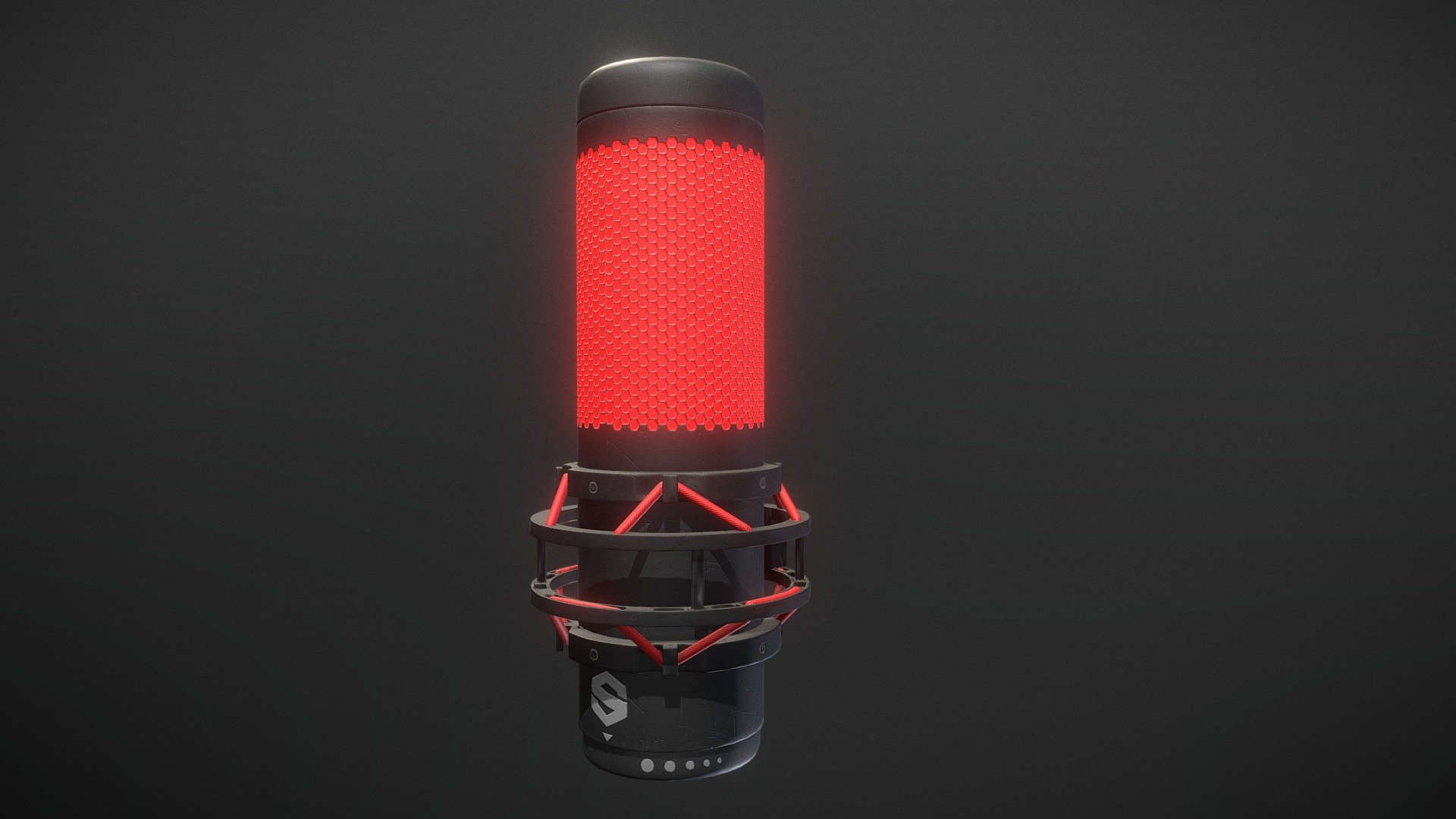 HyperX Quadcast Microphone Model 3d model