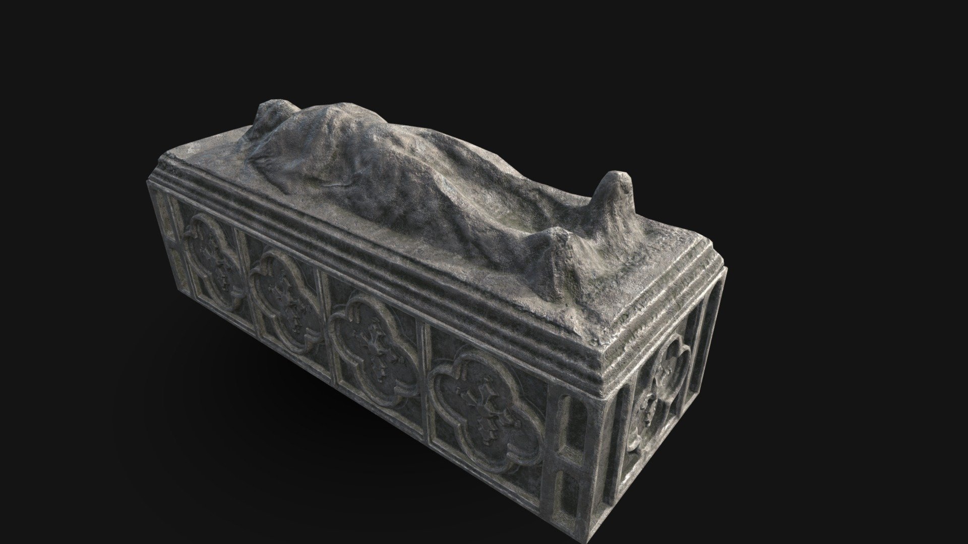 Medieval Gothic Crypt 3d model