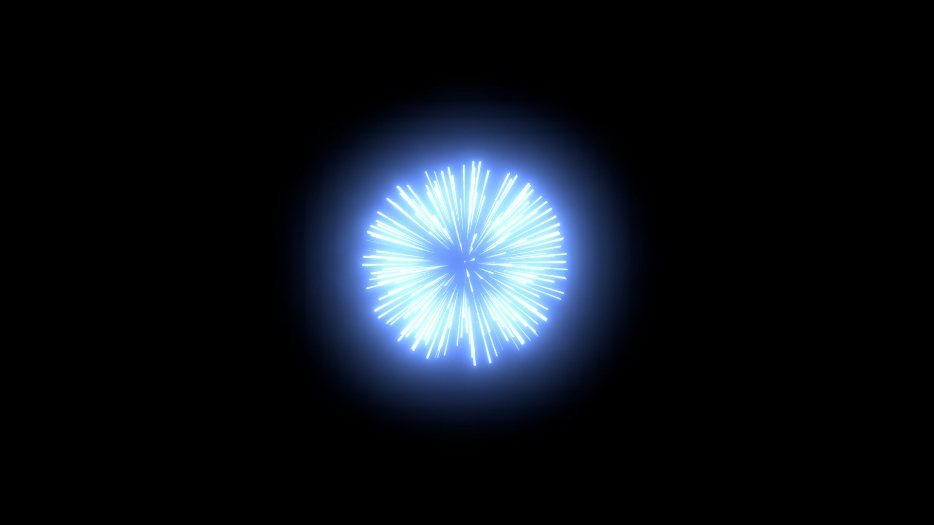 Realistic fireworks effect 11 3d model