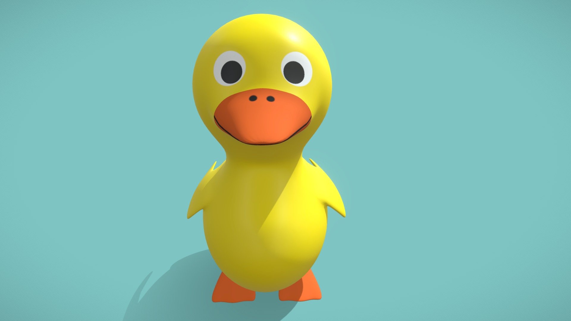 Baby duck 3d model