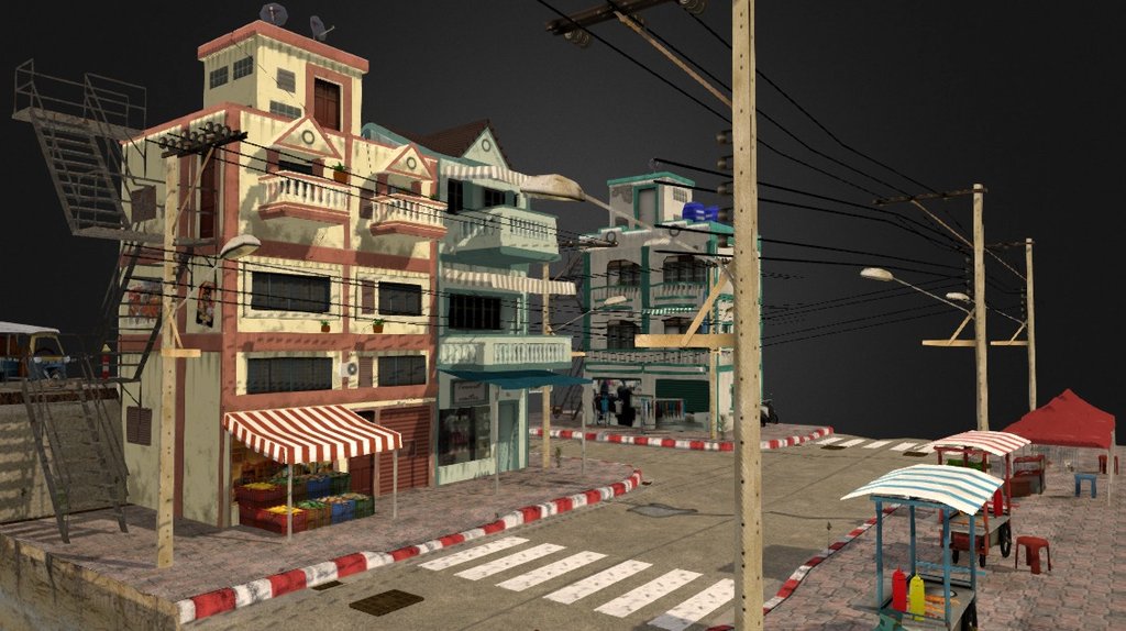 Bangkok Cityscene 3d model