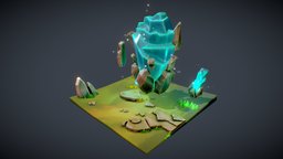 Floating Crystals Diorama