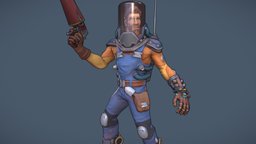 Stylized Space Farmer