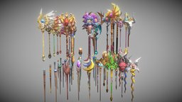 Cartoon Fantasy Staffs (+60)