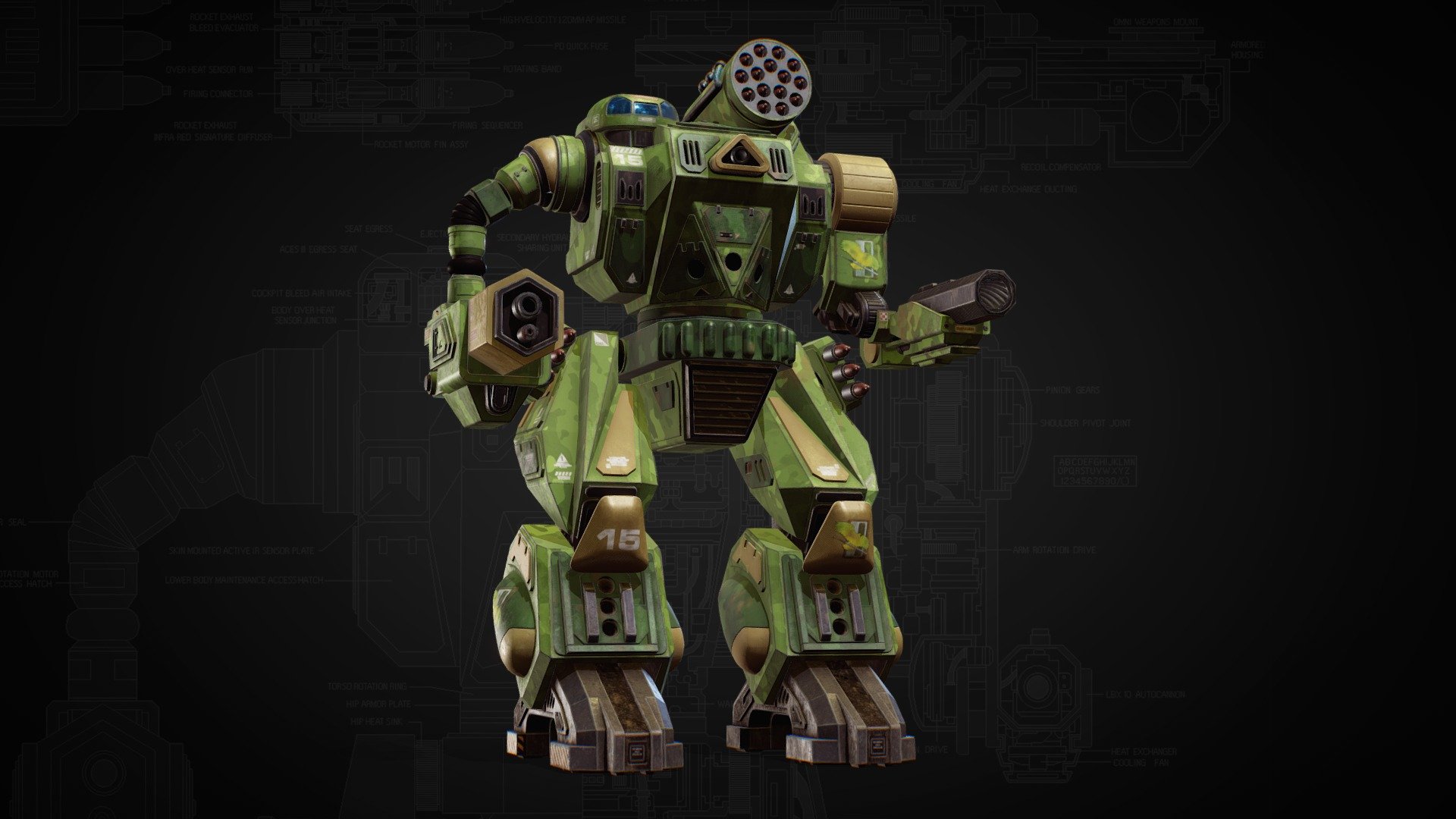 Summoner (Thor) Battlemech 3d model