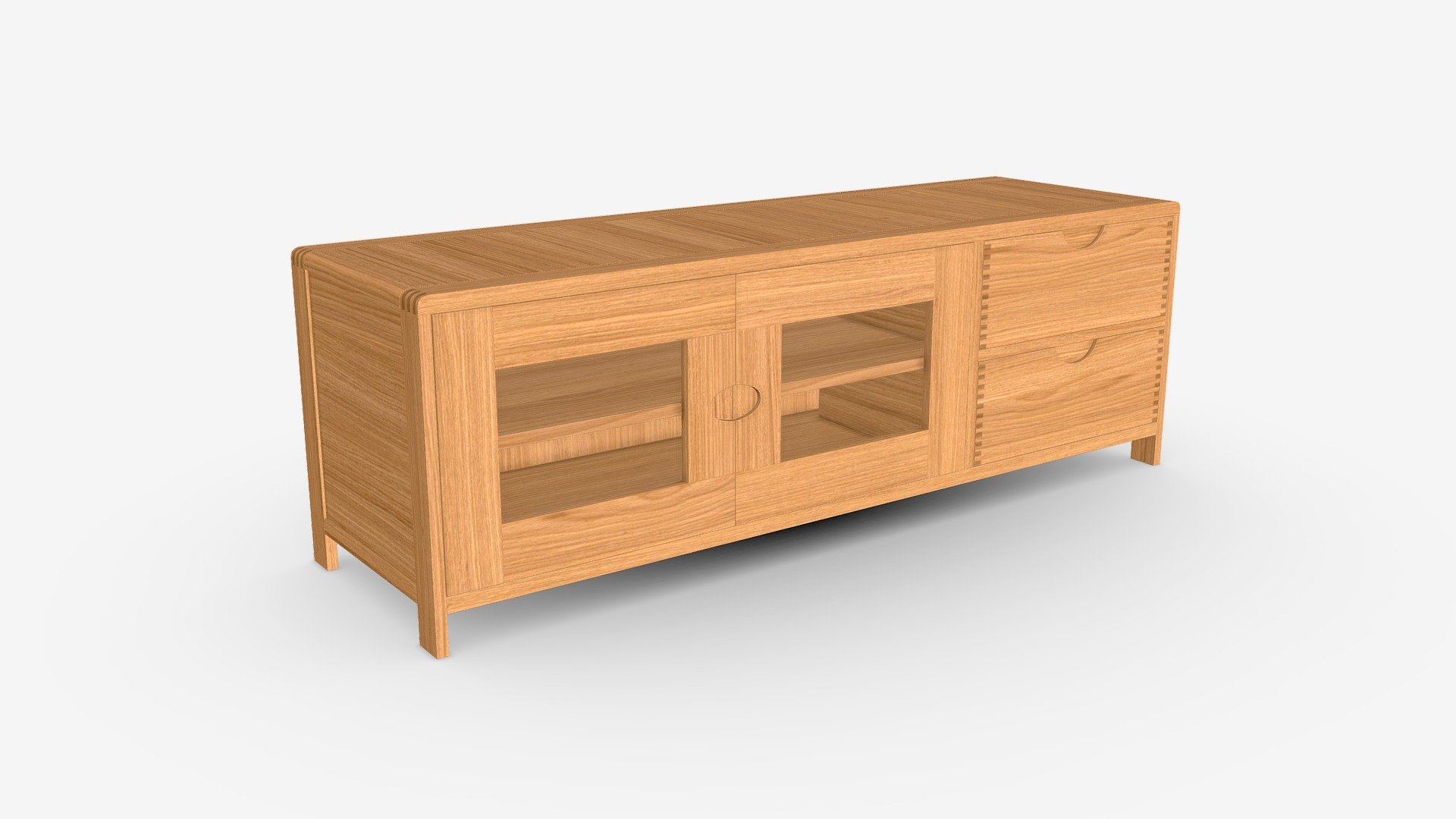 Wide TV Unit Ercol Bosco 3d model