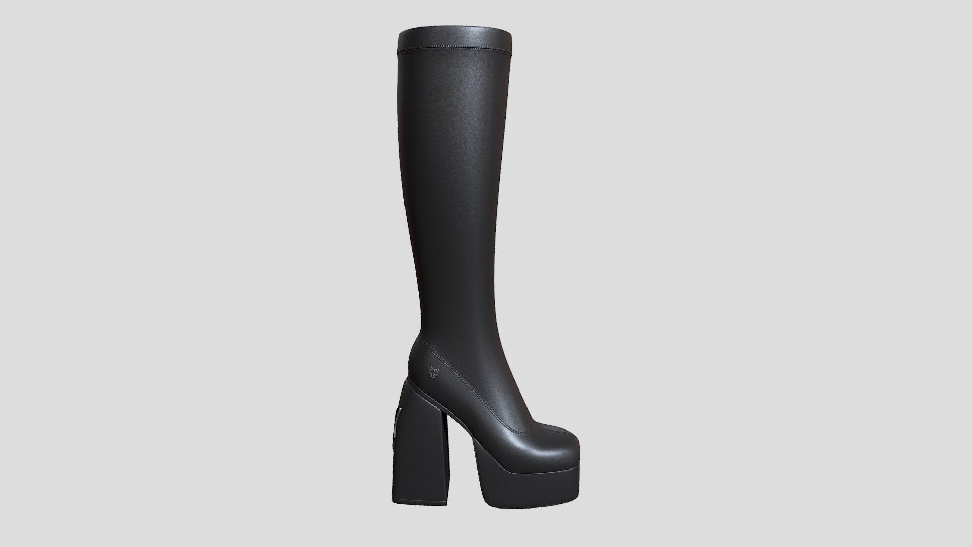 Naked Wolfe boots black 3d model