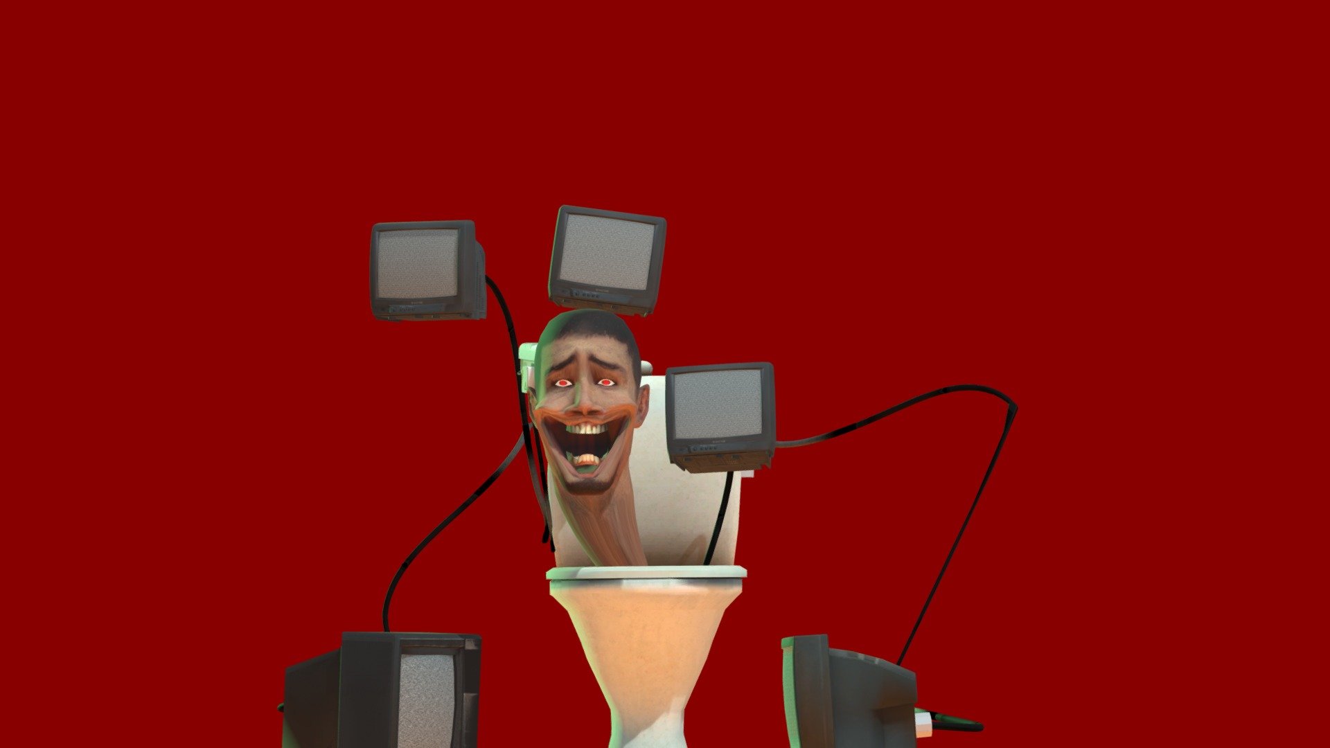 tv skibidi toilet 3d model