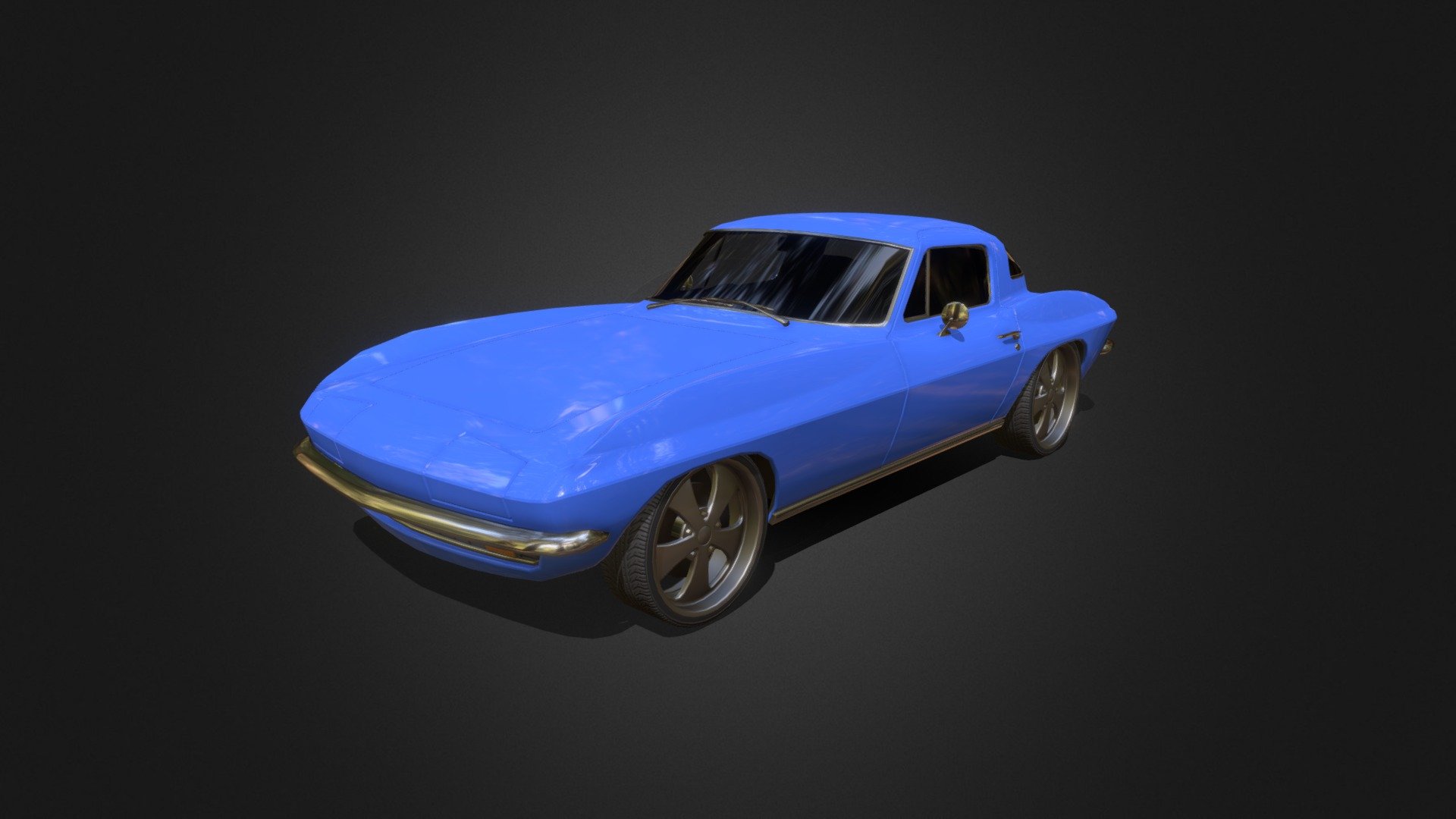 1960s Classic Car 3d model