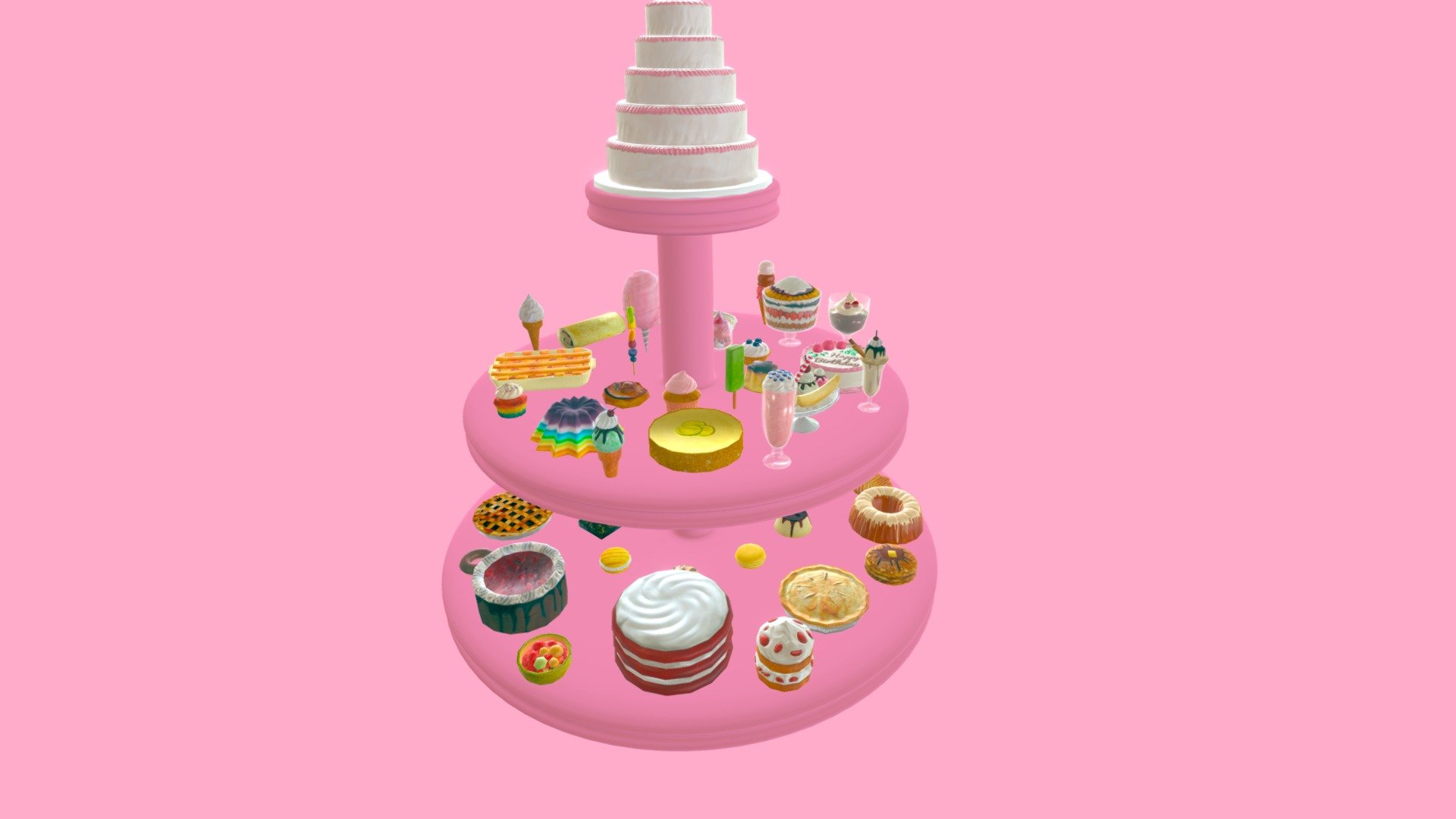 Dessert Heaven Pack 3d model