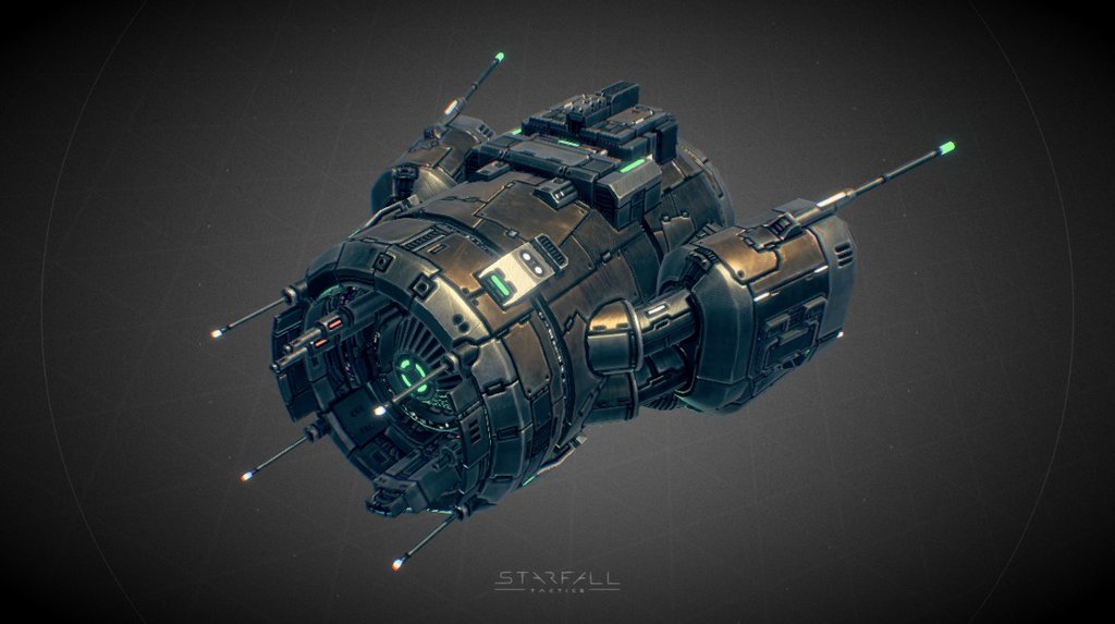 Starfall Tactics — Bruno Deprived cruiser 3d model