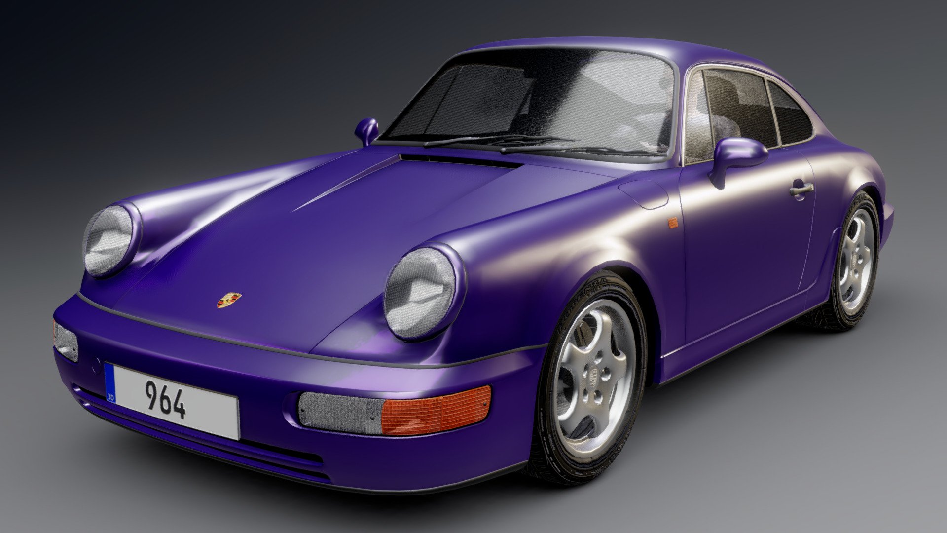 Porsche 911 (964) 3d model