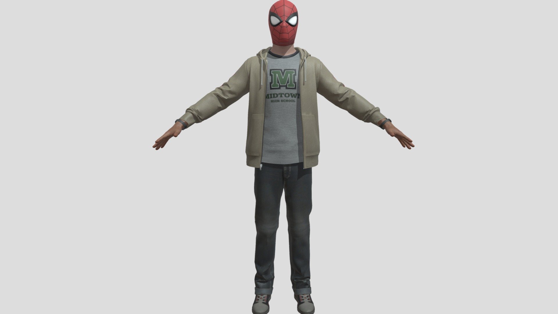 Spiderman Masked 3d model