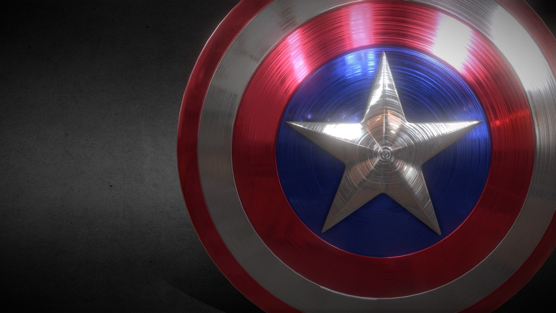 Marvels Captain America Shield 3d model