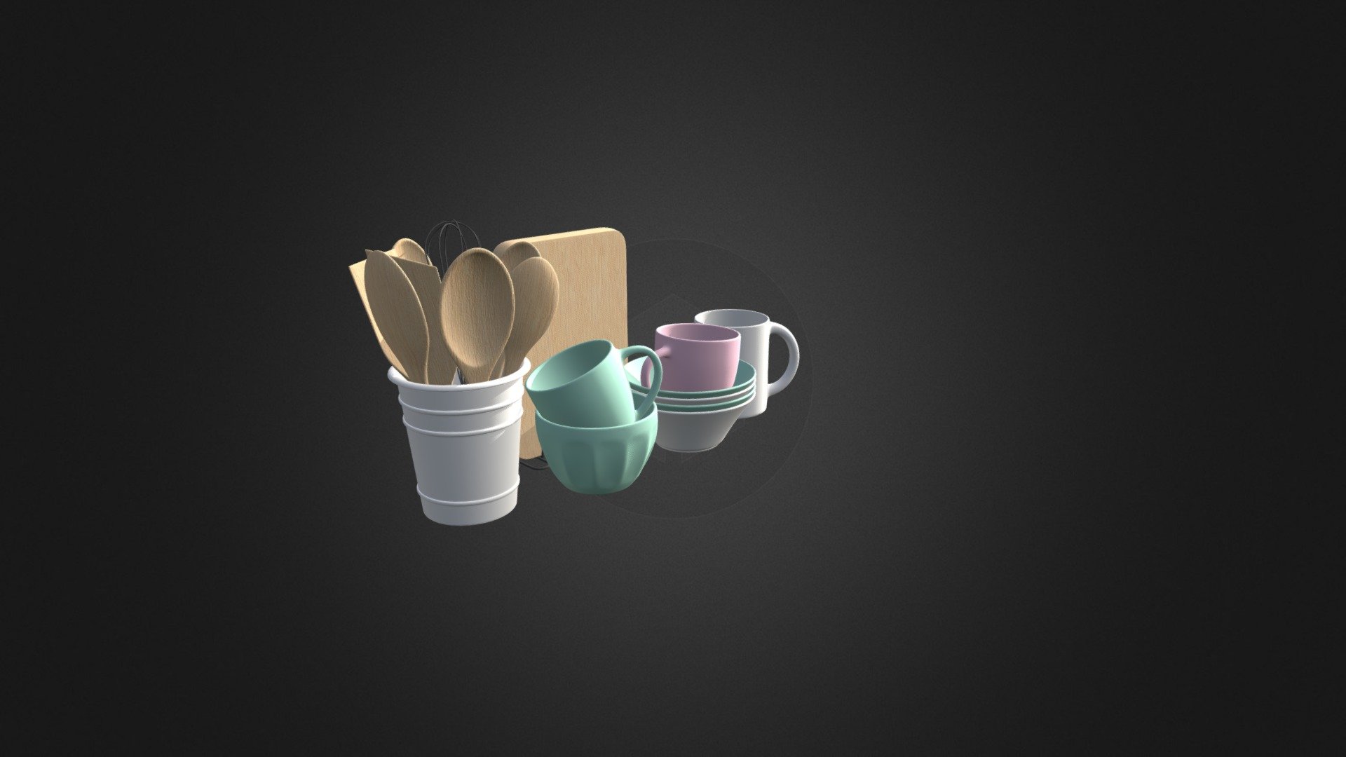 Kitchen Untensils 3d model