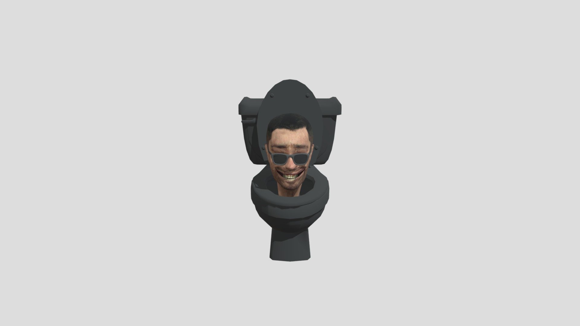 Male_07 | Skibidi Toilet Glasses 3d model