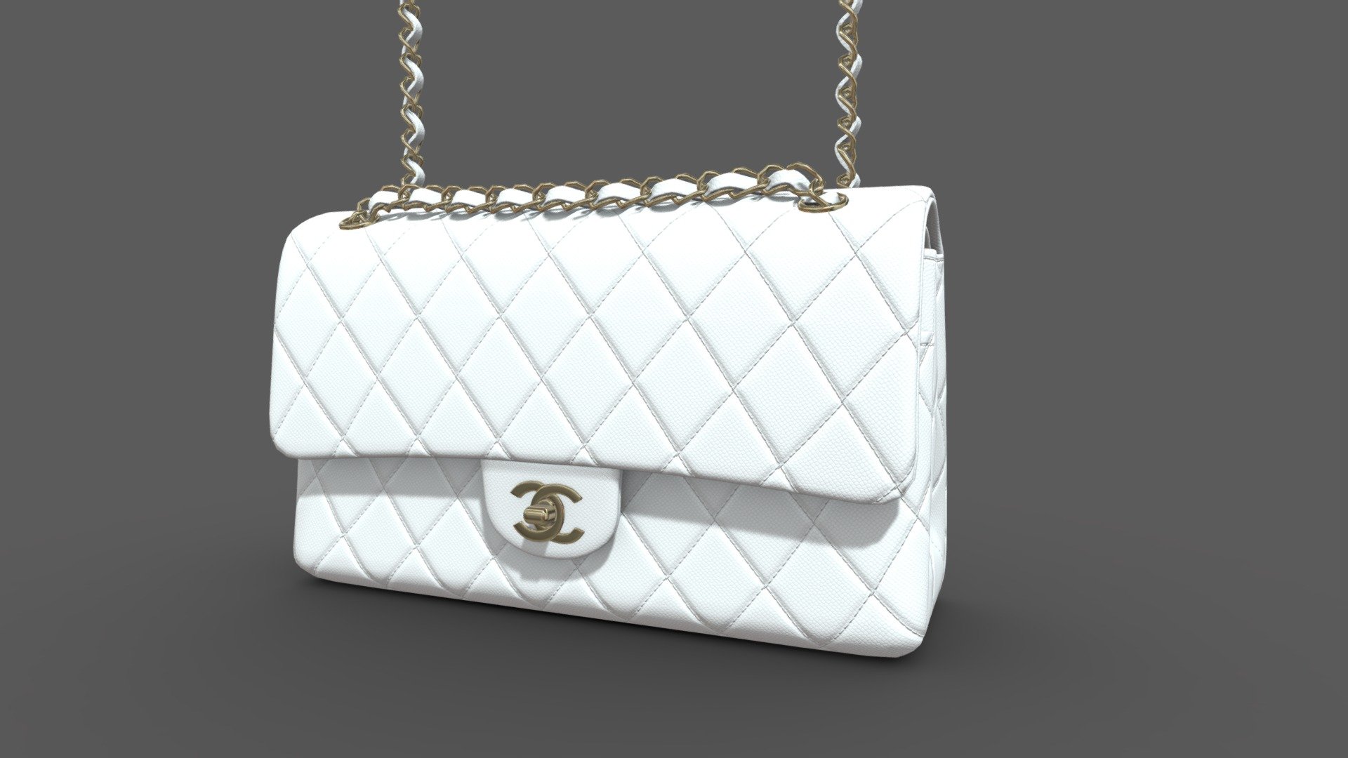 Chanel Classic Double Flap PBR 3d model