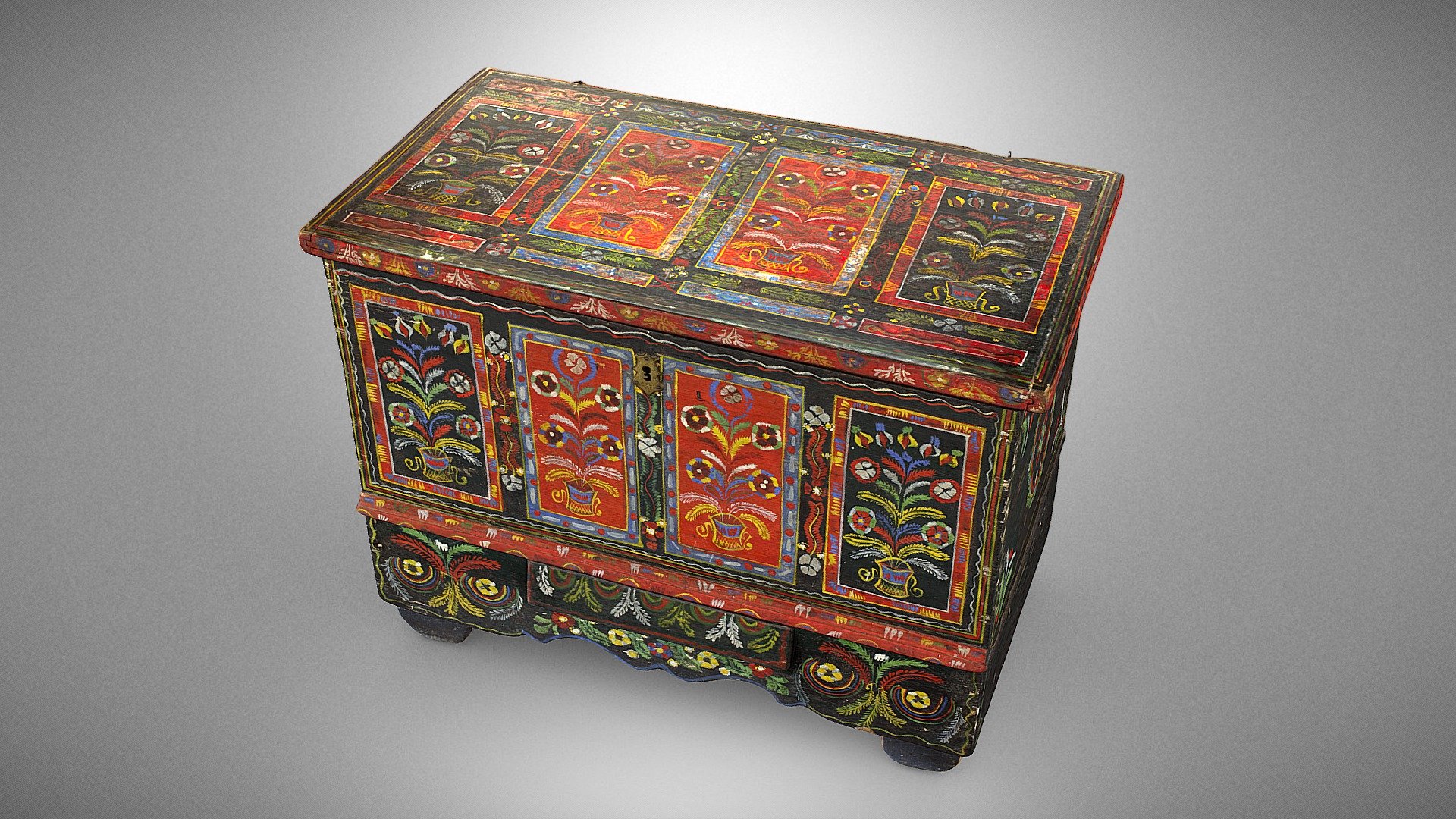 Dowry chest 3d model