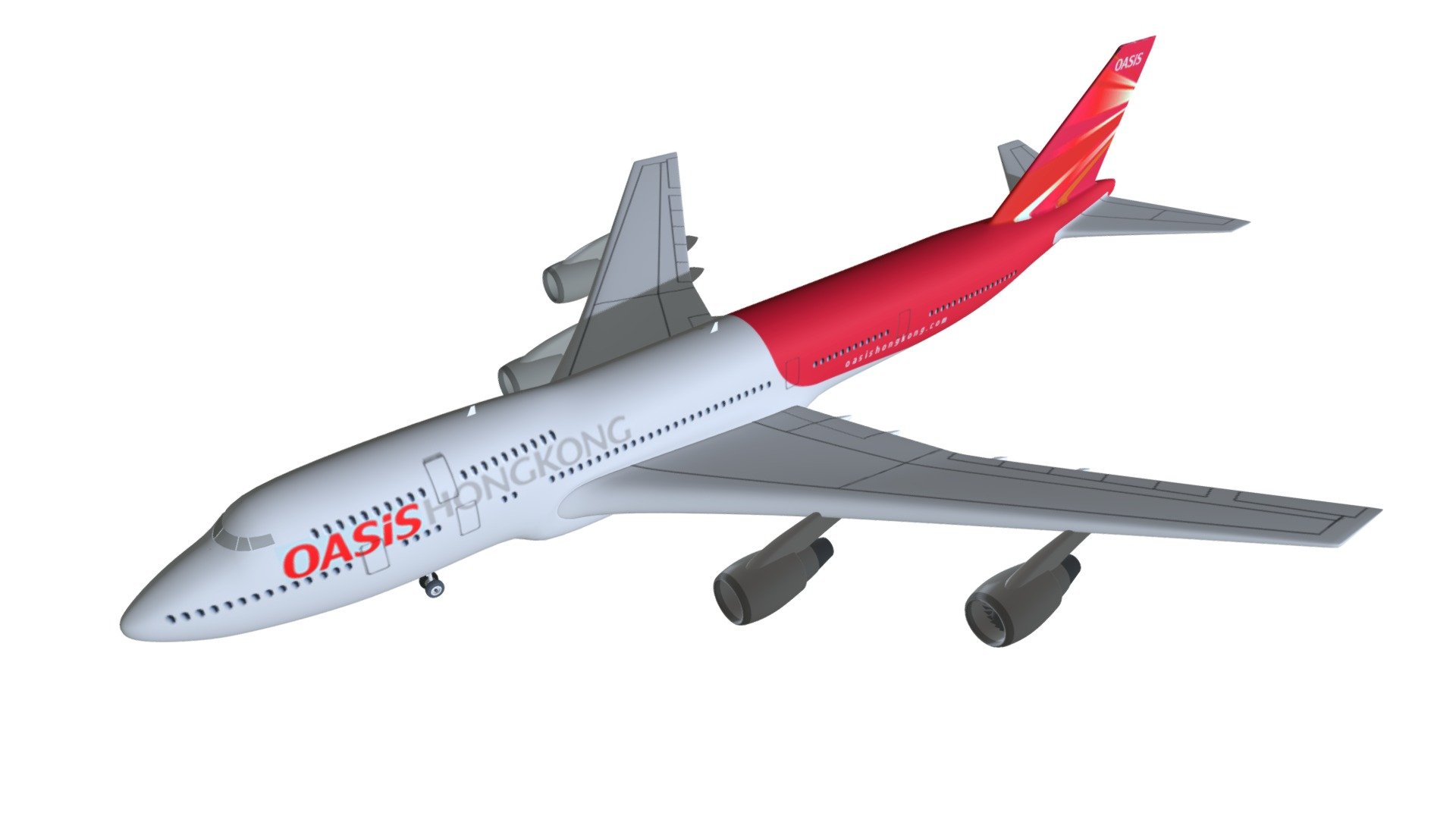 Hong Kong Airlines 3d model