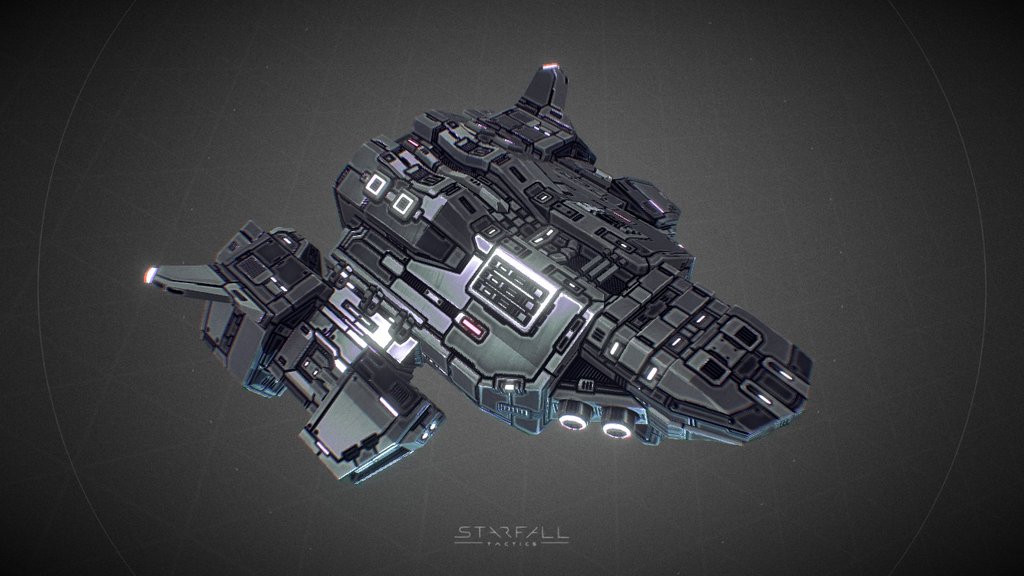 Starfall Tactics — Cerera cruiser 3d model