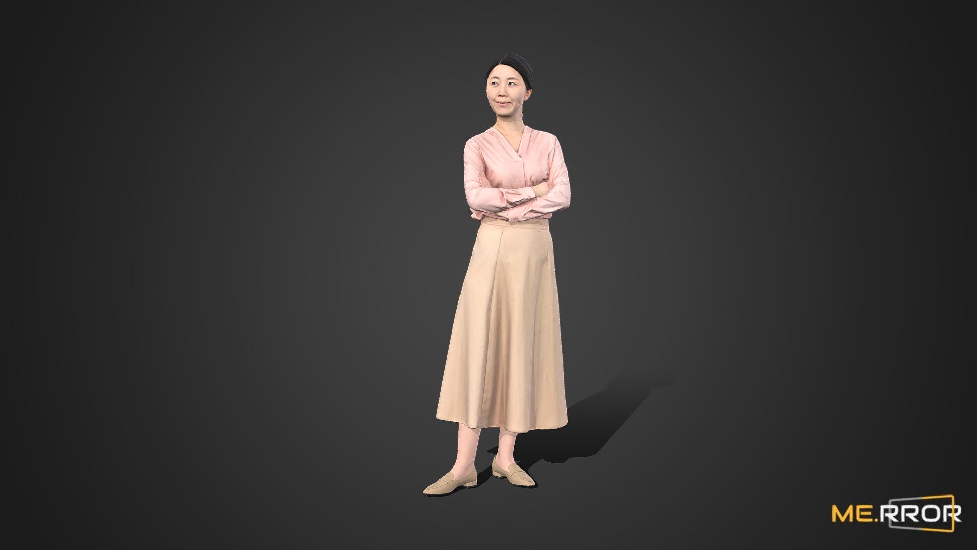 [Game-ready] Asian Woman Scan_Posed 23 3d model