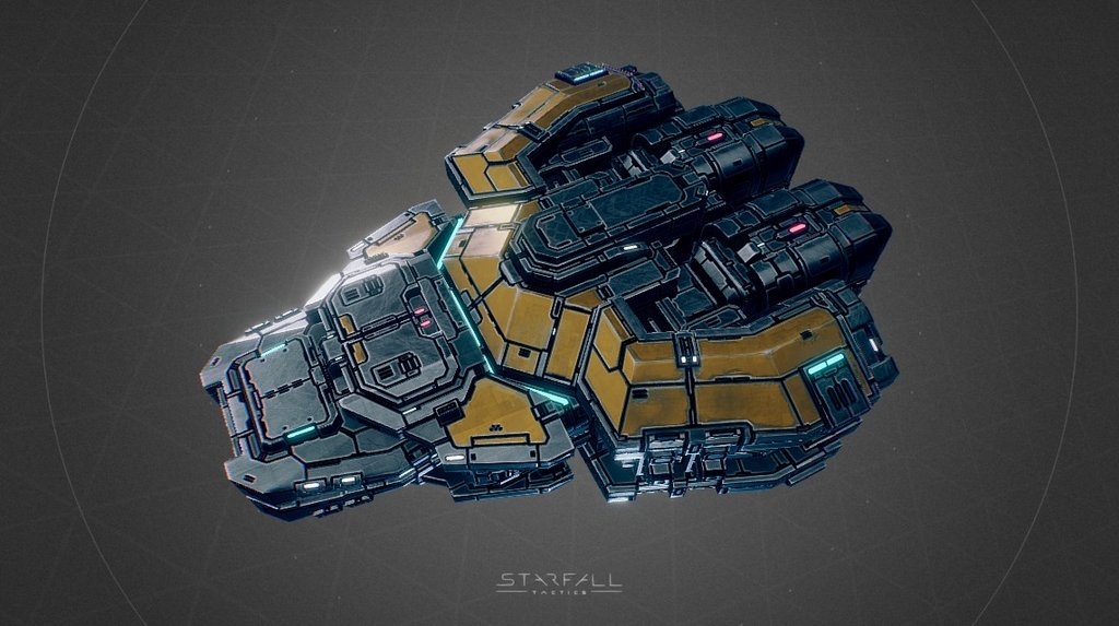 Starfall Tactics — Logan Eclipse battleship 3d model