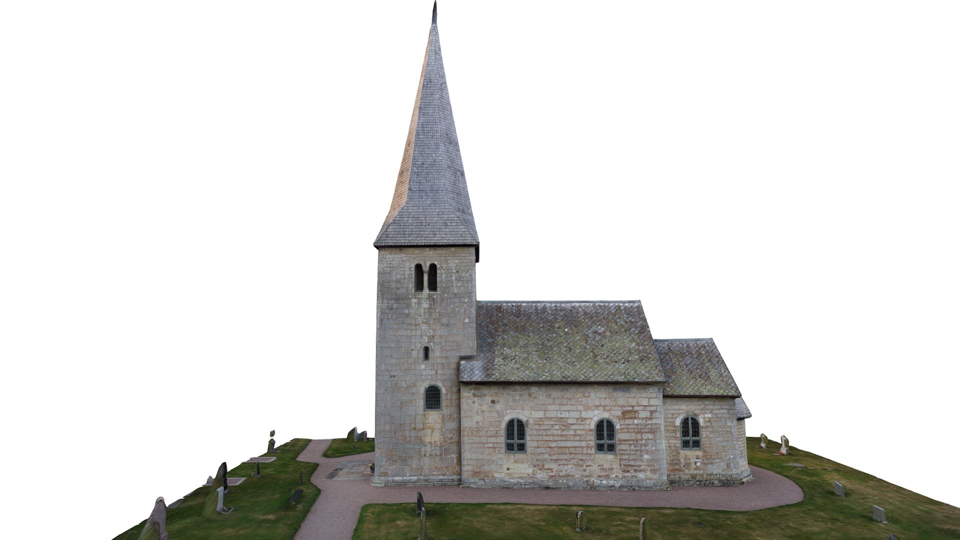 Medieval Church of Skälvum, Sweden 3d model