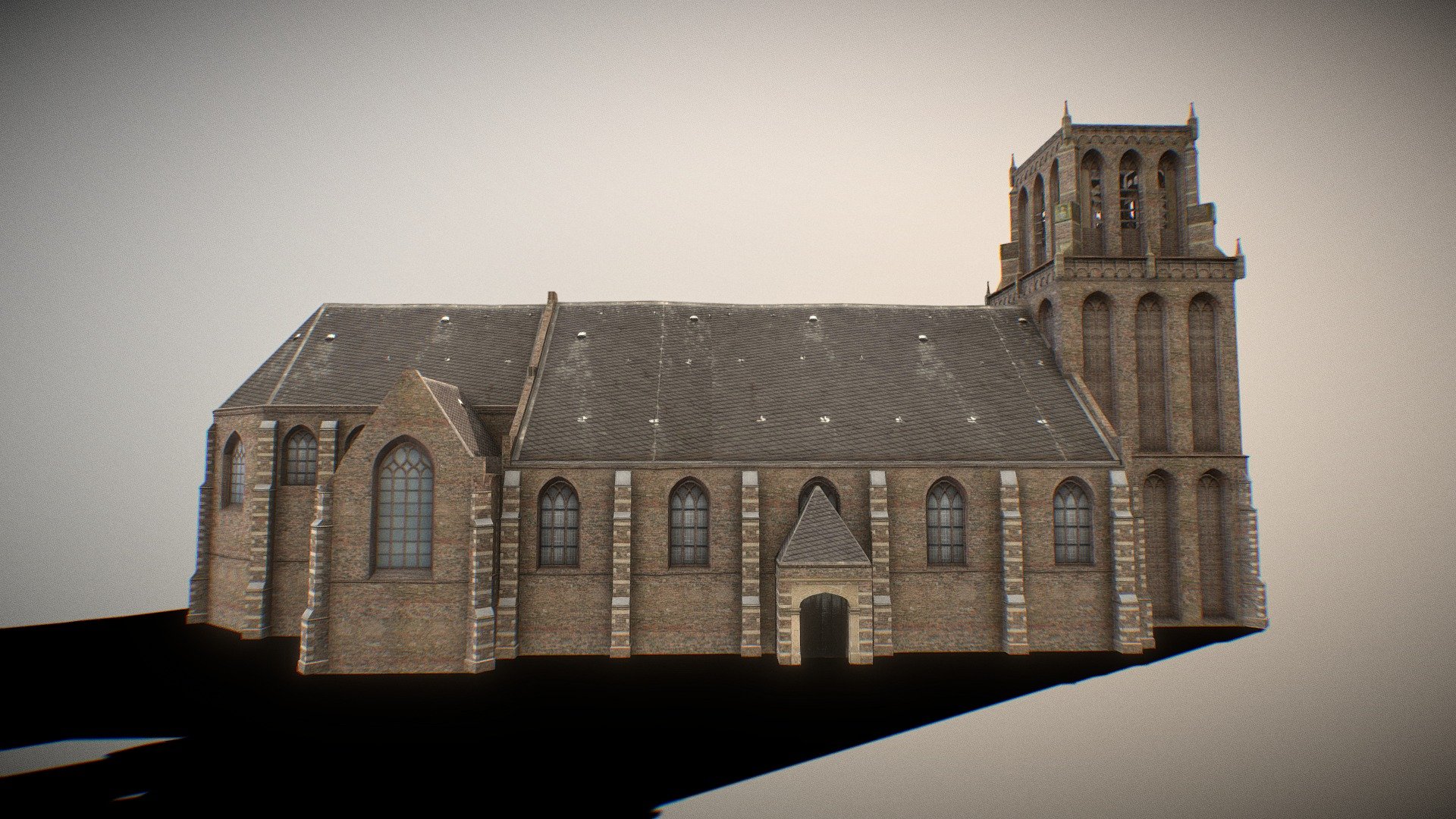 Medieval Church 3d model