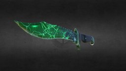 Emerald Bowie Knife