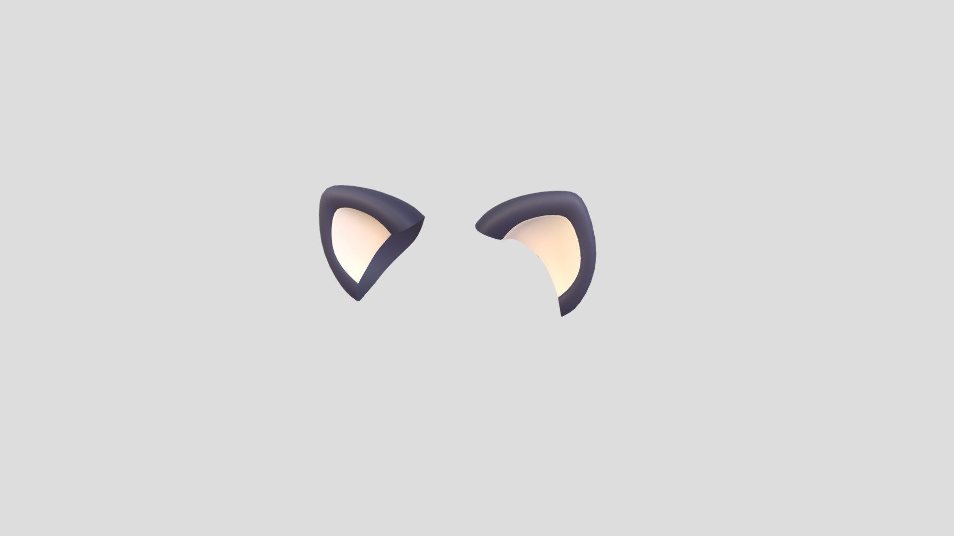 Black Cat Ears 3d model