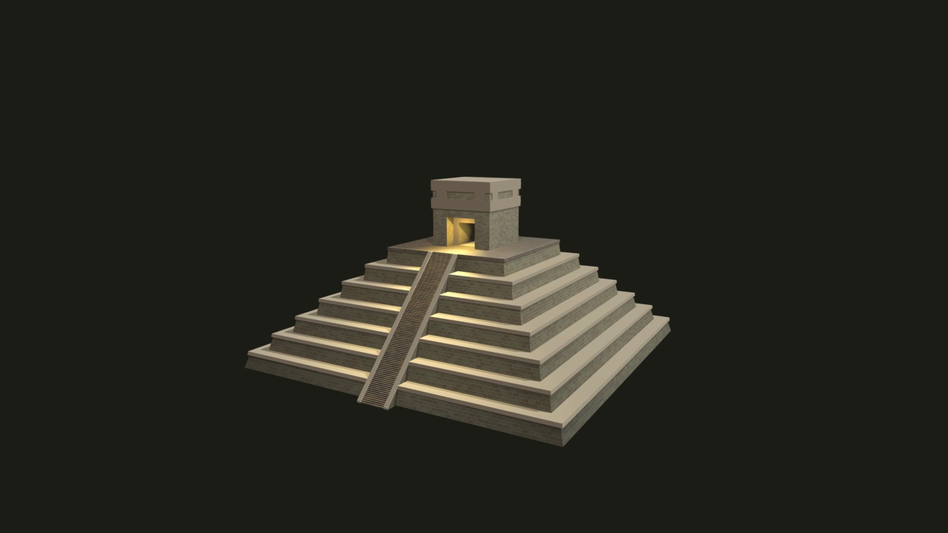 Mayan Pyramid 3d model