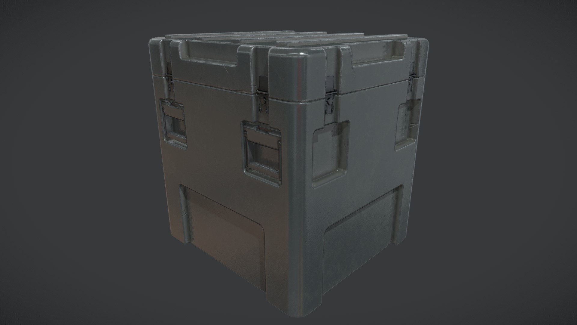 Square Container 3d model