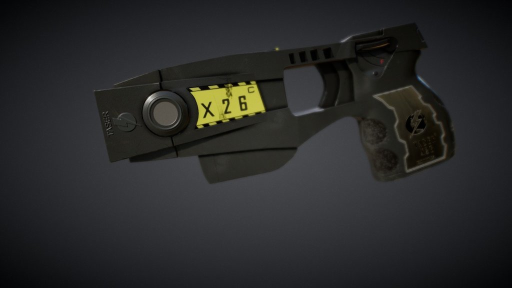 Taser X26c Gun 3d model