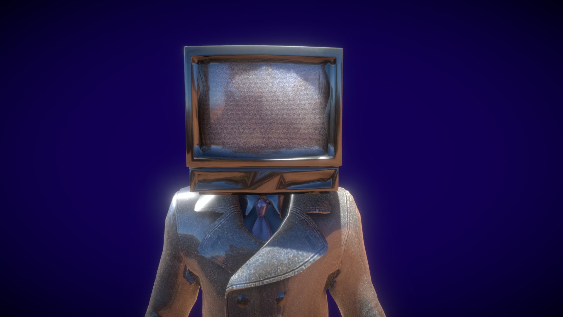 TV Man 3d model