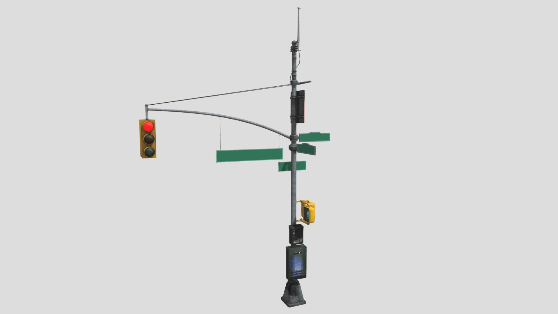 traffic signal 3d model