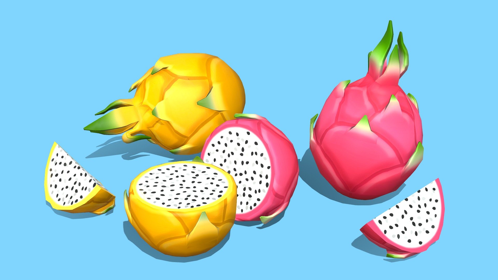 Dragonfruit 3d model