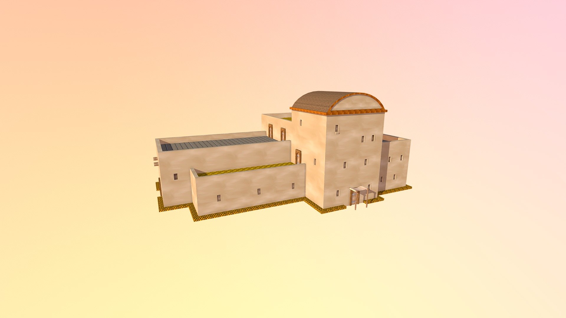 Desert House A 3d model